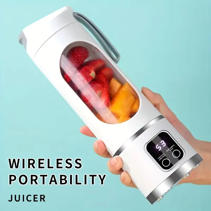Portable Usb-Rechargeable Blender & Juicer - Easy Clean, Perfect for Fruit & Vegetable Drinks, Milkshakes - 15.2 Ounces Capacity
