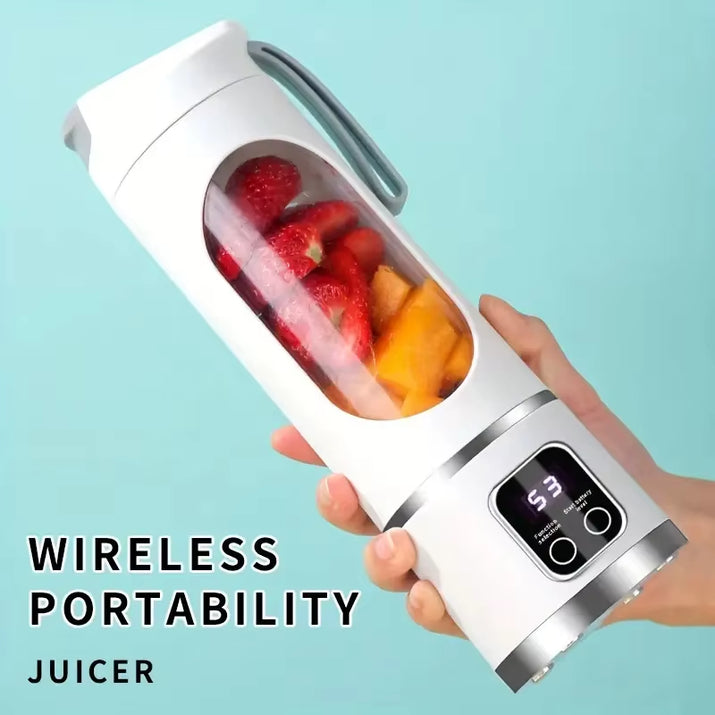 Portable Usb-Rechargeable Blender & Juicer - Easy Clean, Perfect for Fruit & Vegetable Drinks, Milkshakes - 15.2 Ounces Capacity