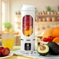 Portable Usb-Rechargeable Blender & Juicer - Easy Clean, Perfect for Fruit & Vegetable Drinks, Milkshakes - 15.2 Ounces Capacity