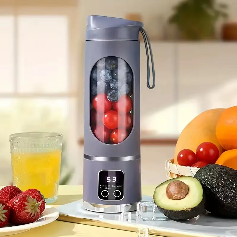 Portable Usb-Rechargeable Blender & Juicer - Easy Clean, Perfect for Fruit & Vegetable Drinks, Milkshakes - 15.2 Ounces Capacity