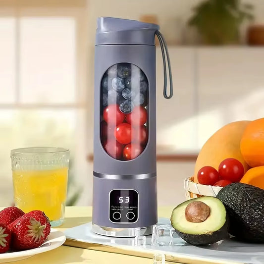 Portable Usb-Rechargeable Blender & Juicer - Easy Clean, Perfect for Fruit & Vegetable Drinks, Milkshakes - 15.2 Ounces Capacity