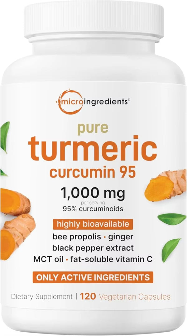 Turmeric Curcumin Supplement 1,000Mg - Enhance Immunity and Improve Joint Comfort, Anti-Oxidation, Enhanced Absorption