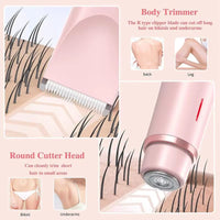 Portable Double-Headed Ladies' Shaver, Household Travel Washable USB Charging, Portable Private Parts Slimming Machine, Female B