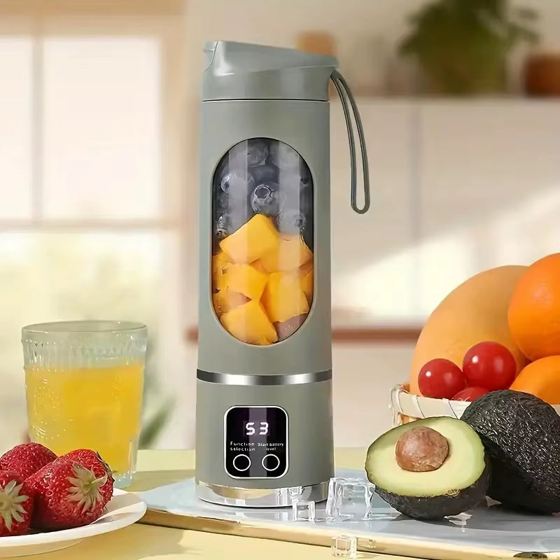 Portable Usb-Rechargeable Blender & Juicer - Easy Clean, Perfect for Fruit & Vegetable Drinks, Milkshakes - 15.2 Ounces Capacity