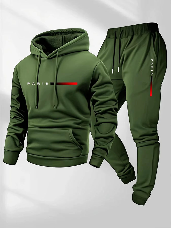 Men'S Tracksuit Sets Hoodie and Pants Women Solid Color Hooded Pullover+Pants Suit Casual Sportswear Sets Male