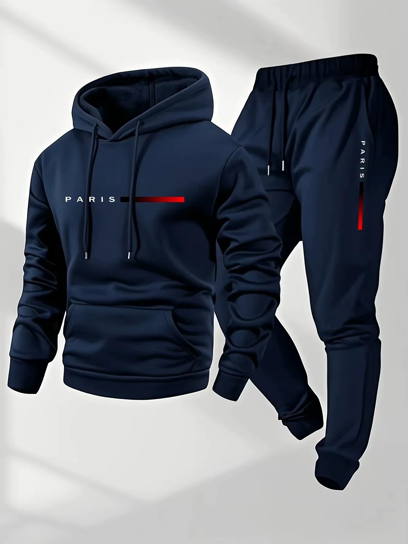 Men'S Tracksuit Sets Hoodie and Pants Women Solid Color Hooded Pullover+Pants Suit Casual Sportswear Sets Male