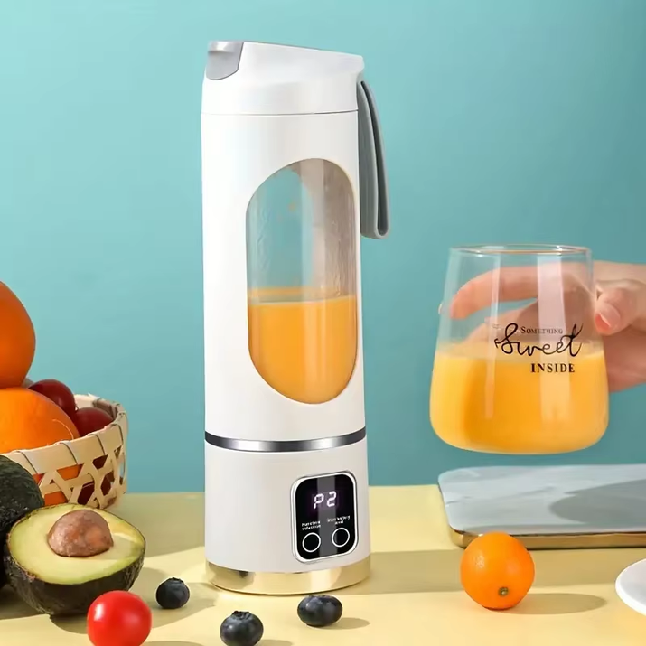 Portable Usb-Rechargeable Blender & Juicer - Easy Clean, Perfect for Fruit & Vegetable Drinks, Milkshakes - 15.2 Ounces Capacity