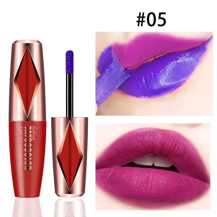 Matte Peel off Liquid Lipstick Waterproof Longlasting Natural Lip Gloss Makeup Tattoo Non-Stick Cup Moisturizing Makeup